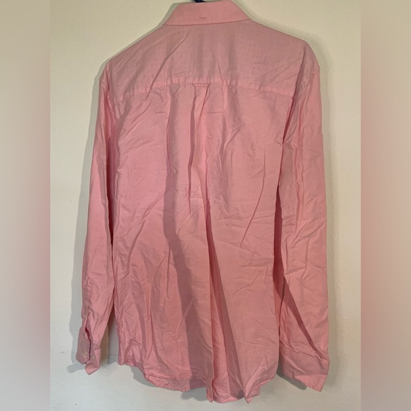 Men’s Pink Long Sleeve Ben Sherman Dress Shirt XL - Picture 2 of 2